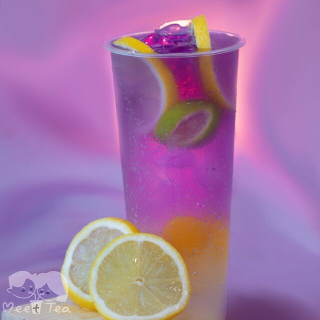 Soda à la gelée bleue