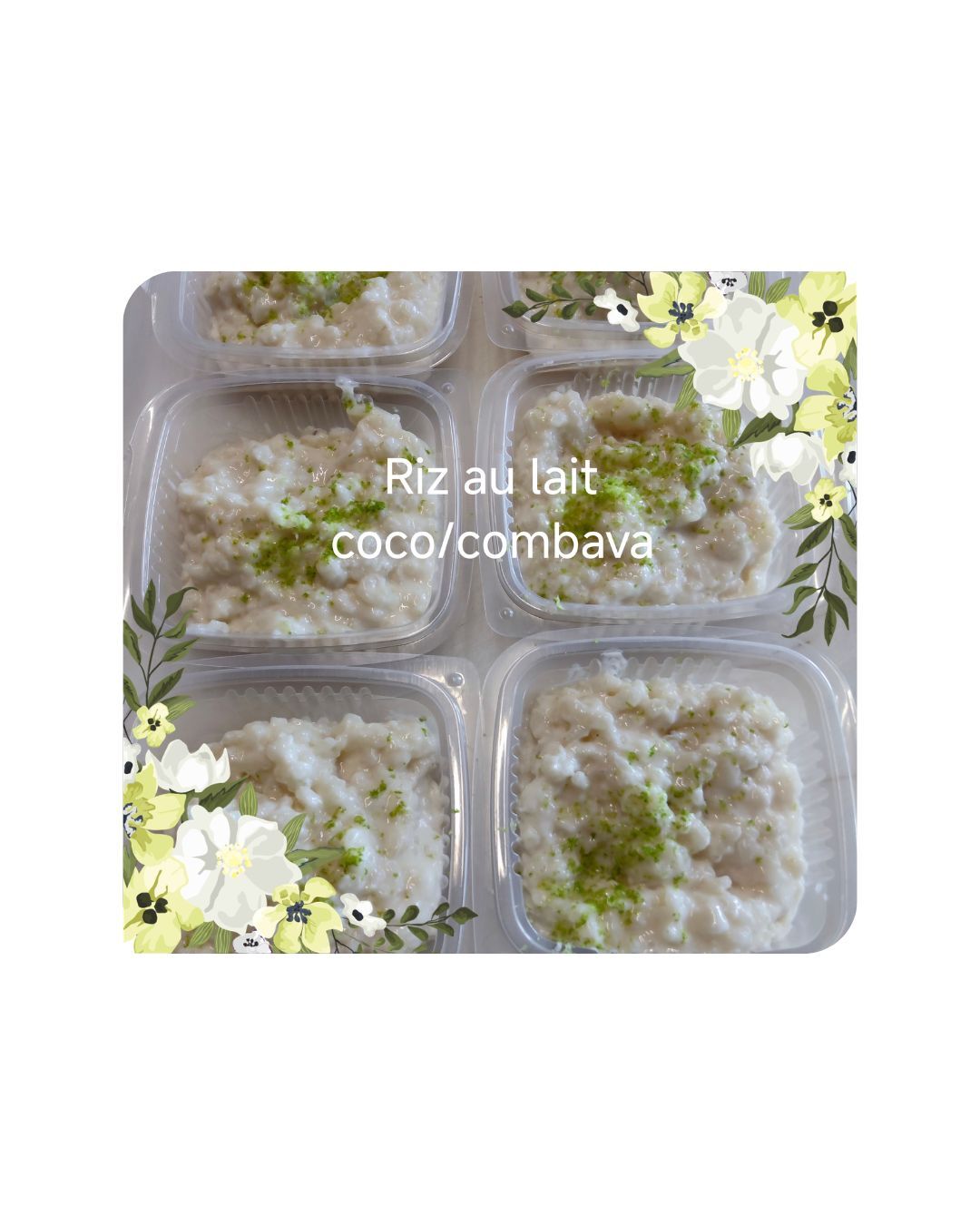 Riz au lait coco combava 