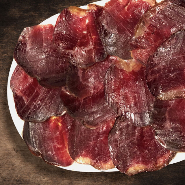 Cecina de vacuno de León.