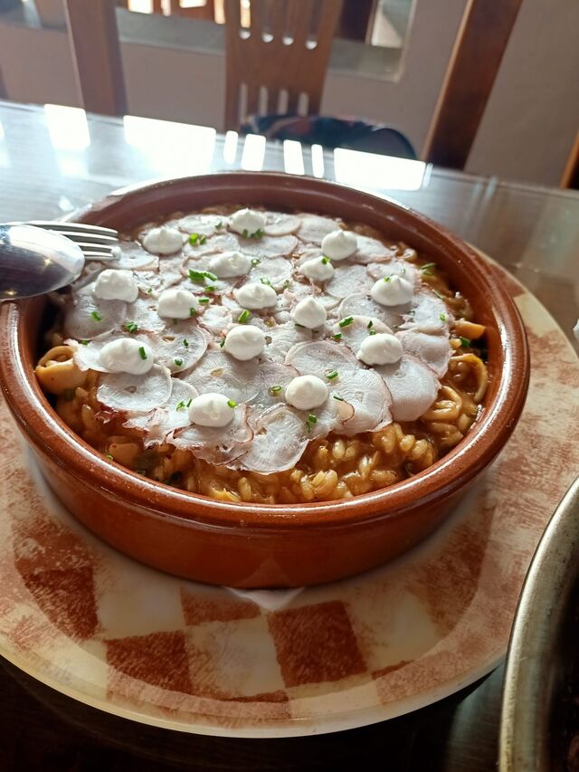 Arroz cremoso de pulpo 