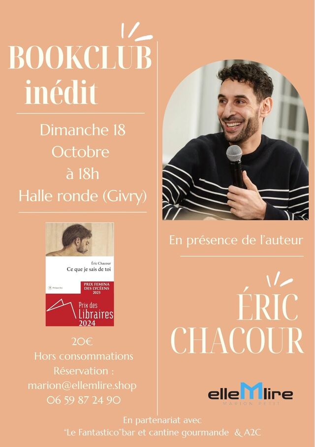 Bookclub en présence d'Éric Chacour