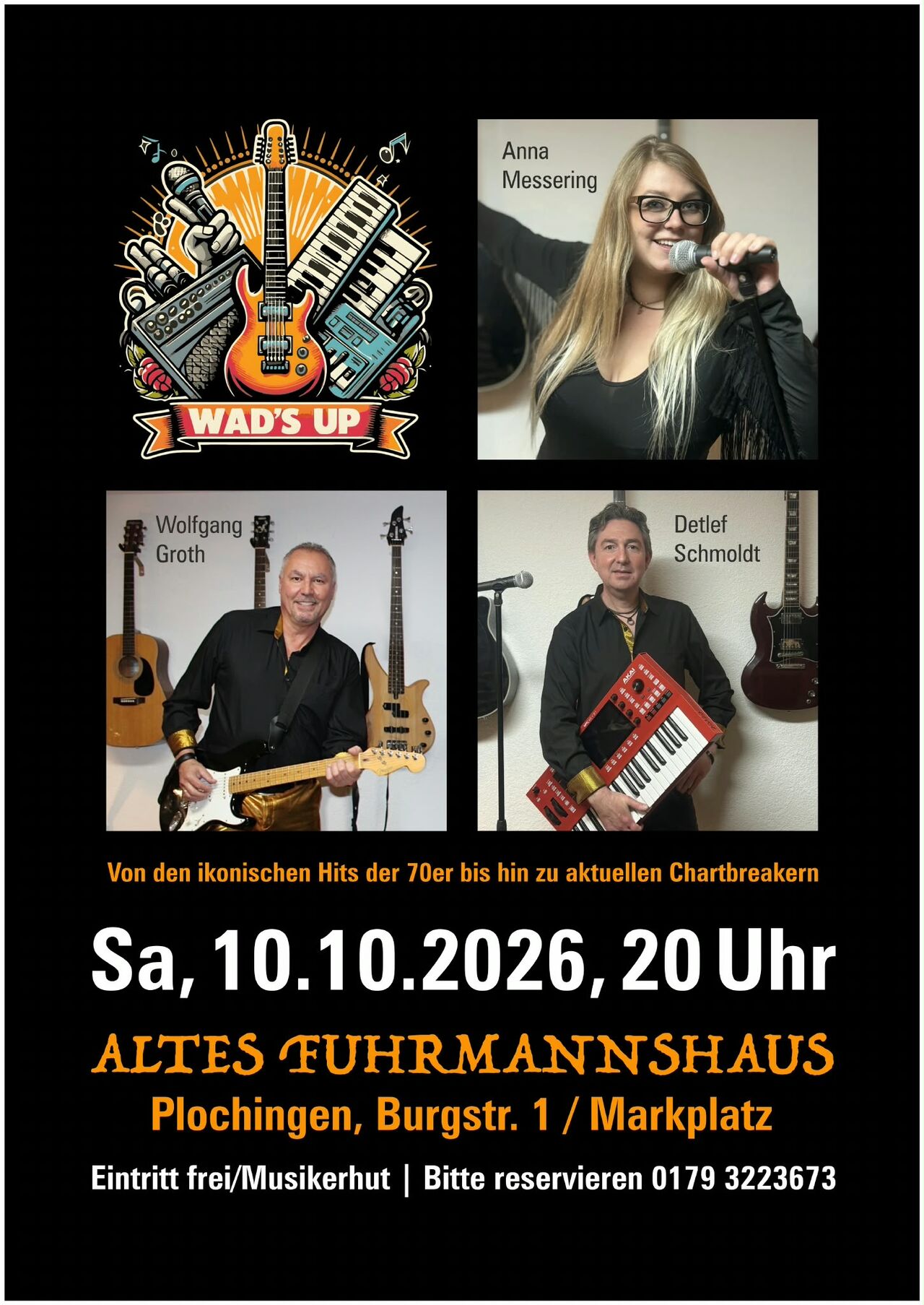 10.10.26, Samstag: "WAD`S UP"