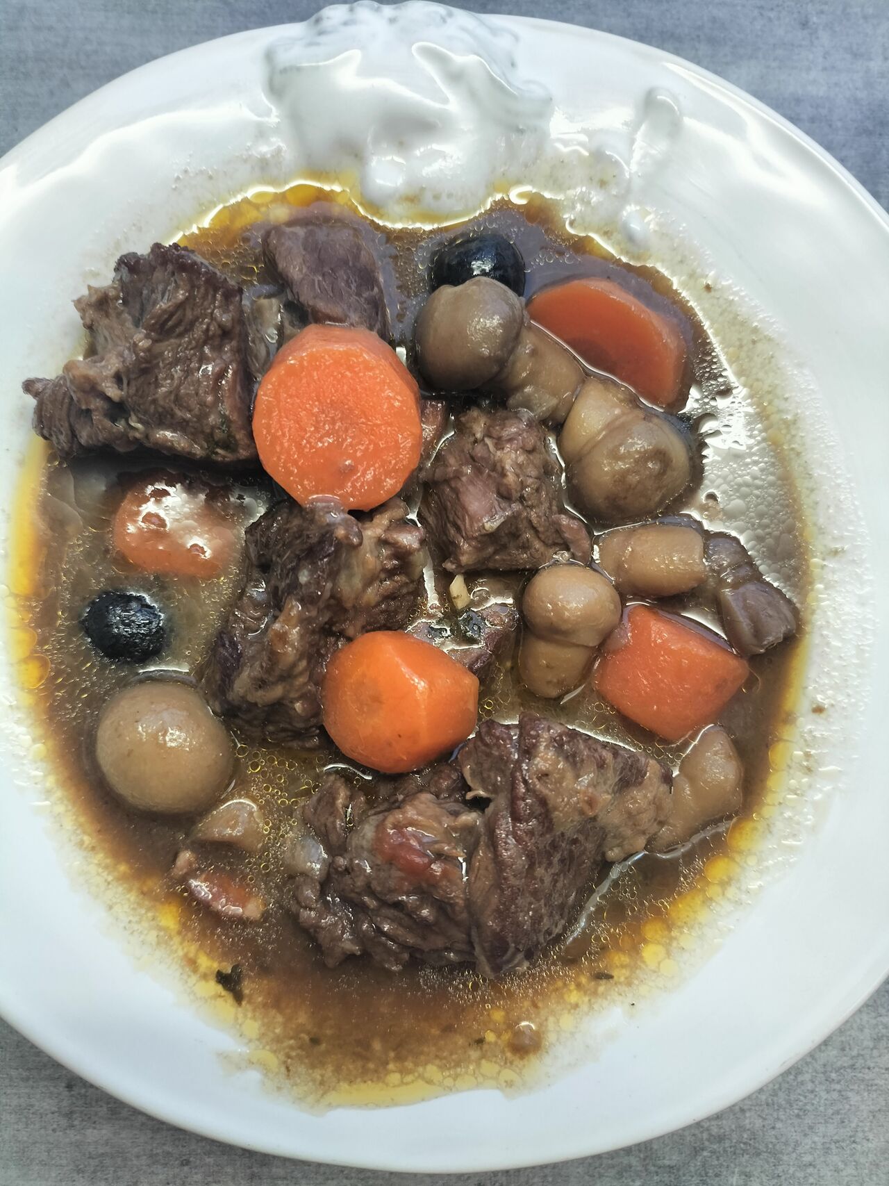 Boeuf bourguignon.
