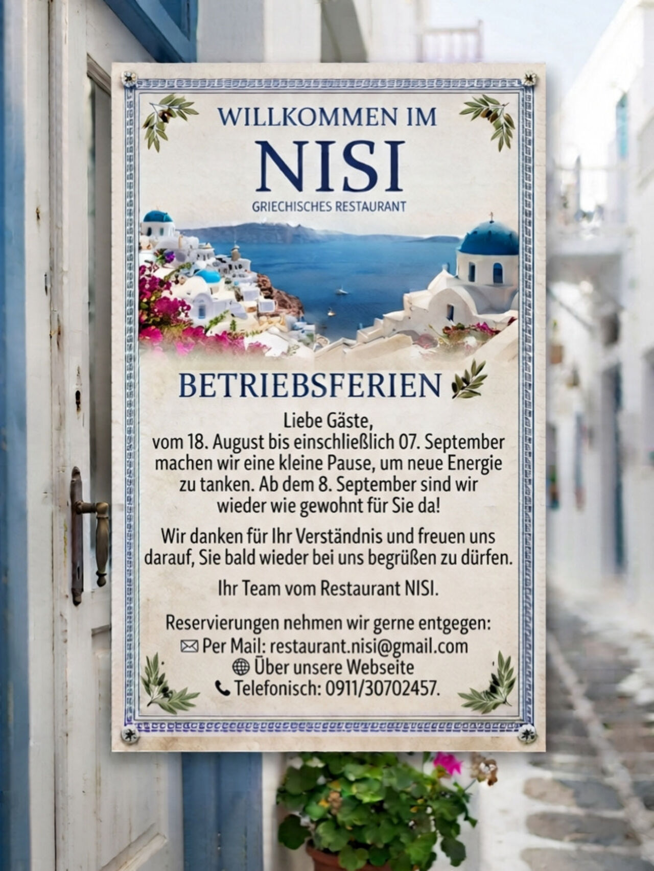 Betriebsferien