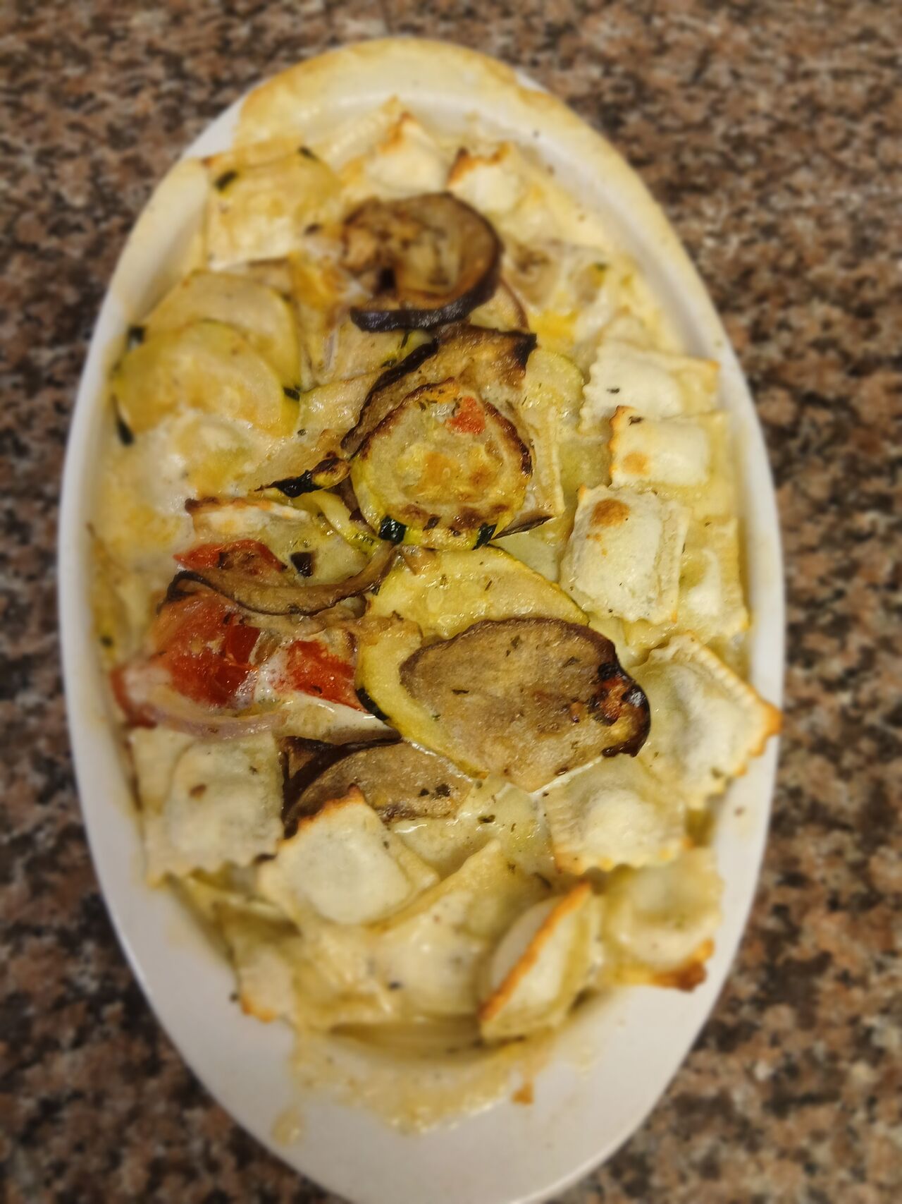 GRATIN DE RAVIOLES VEGETARIEN 