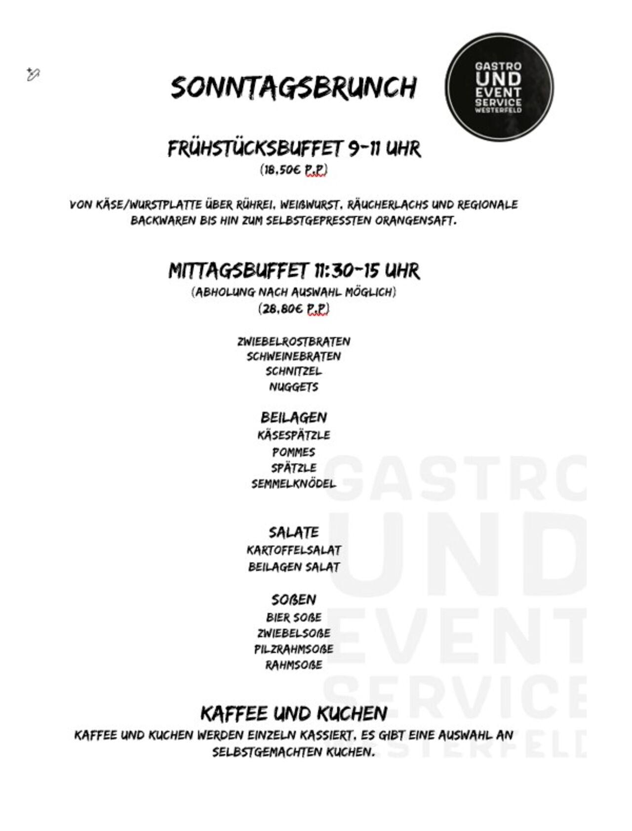 Sonntagsbrunch 09.11.2025