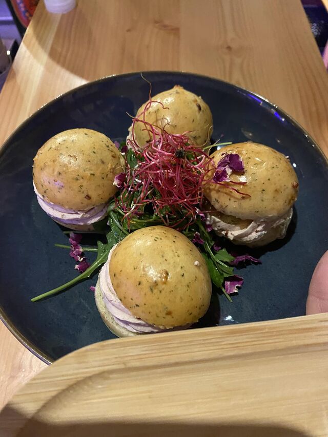 mini burger mousse de foie gras 