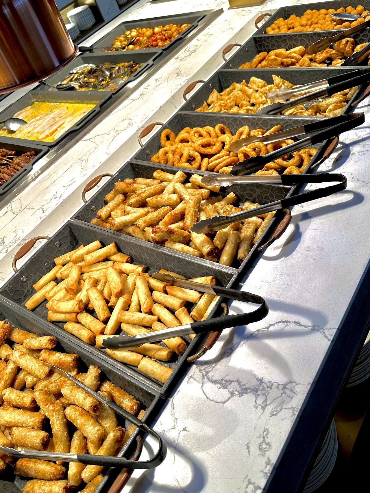 Des petites croquettes poulet, crabe, crevette, légumes, calamar ? A vous de choisir 