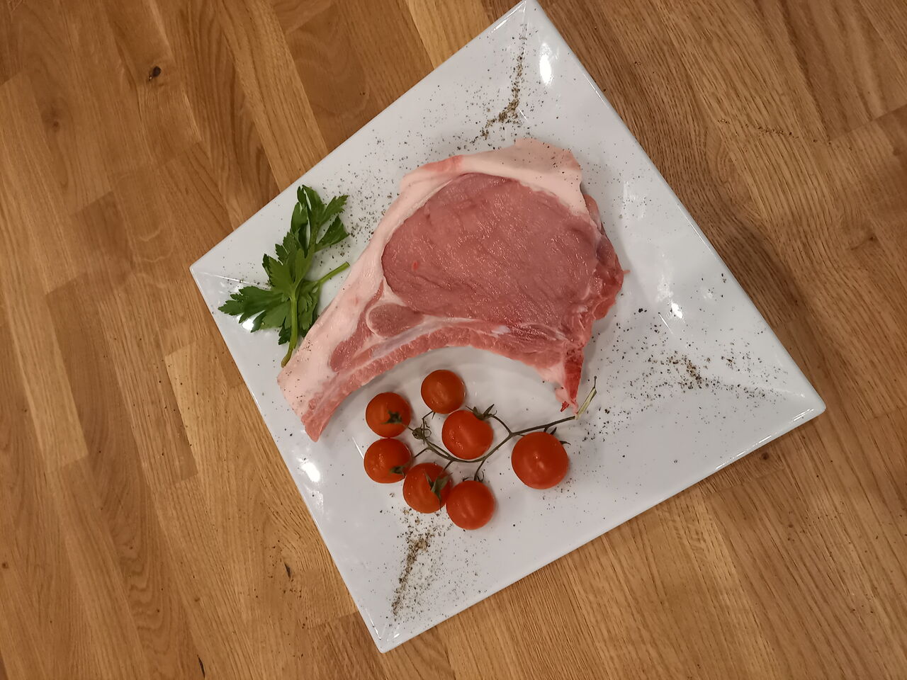 Tomahawk vom Duroc Schwein