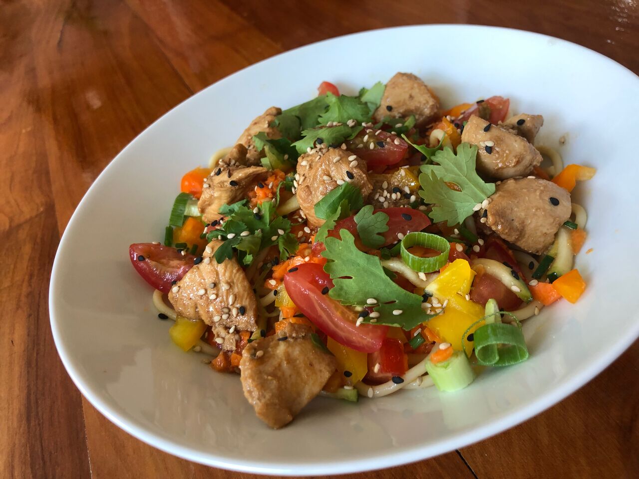 Nouilles au Poulet Mariné