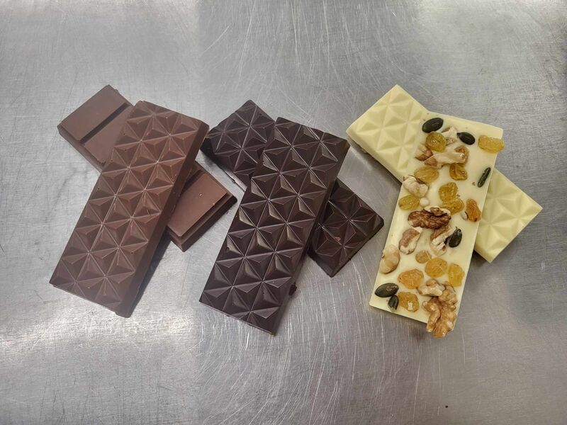 les tablettes fourrées praliné