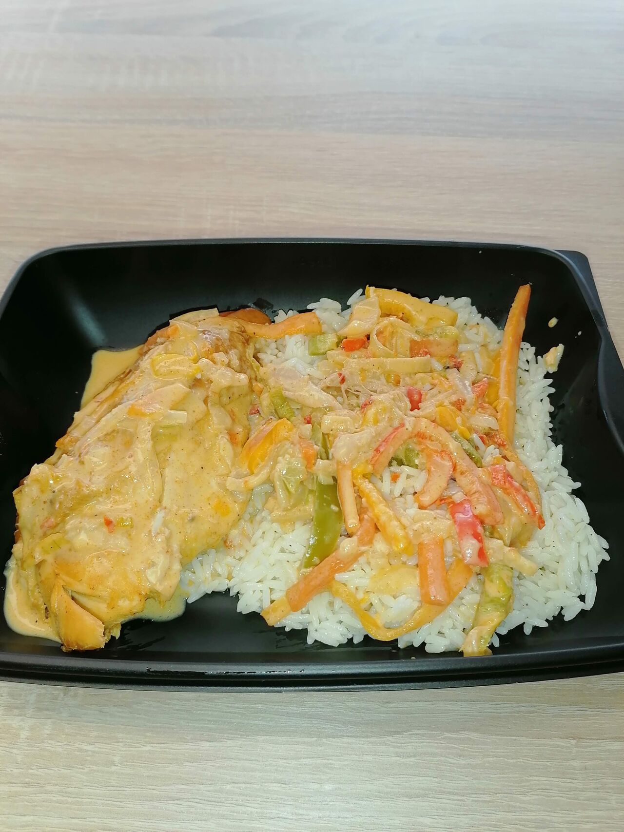 Poulet thaï au lait de coco et riz