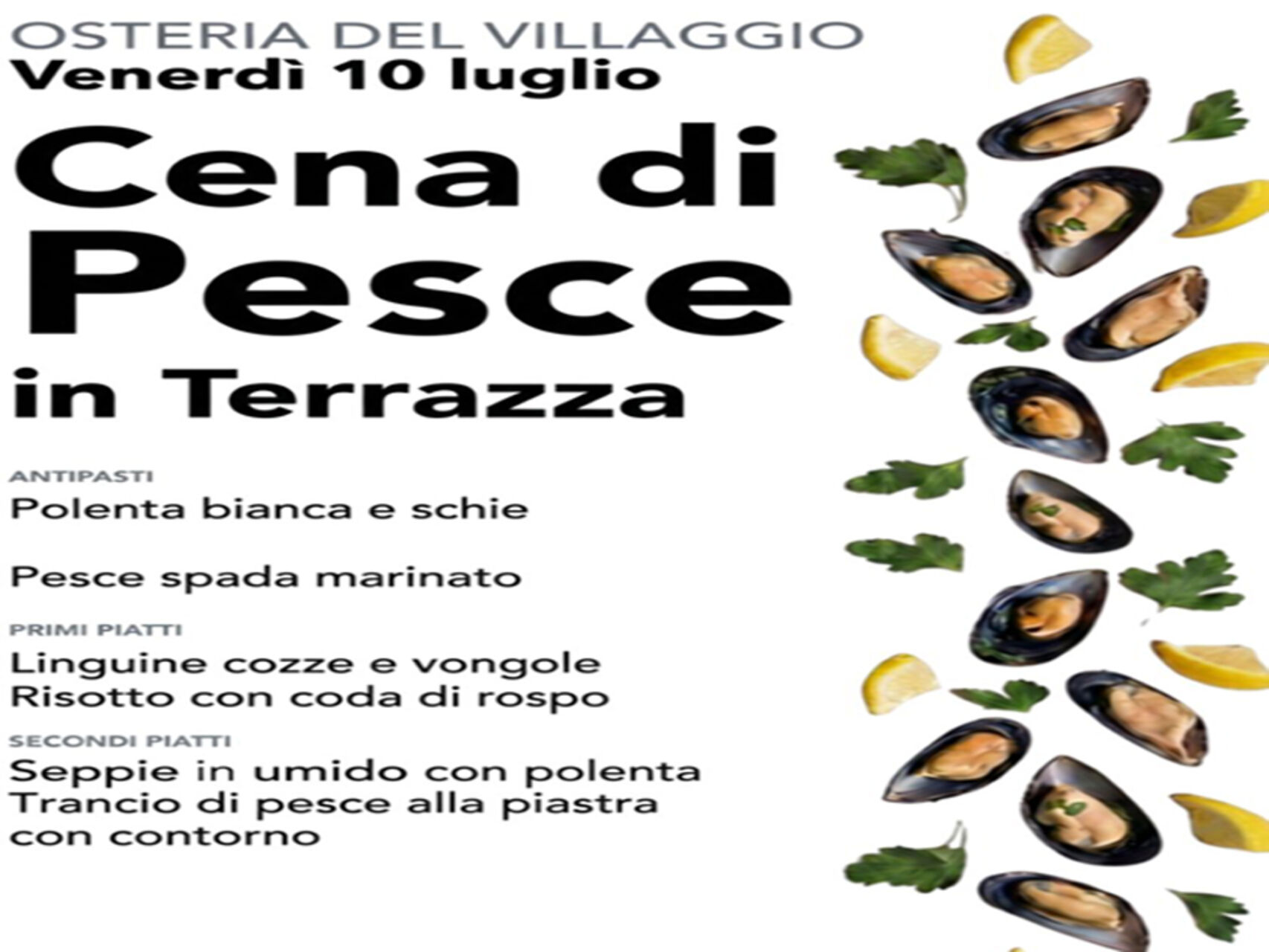 Venerdì 10 luglio
