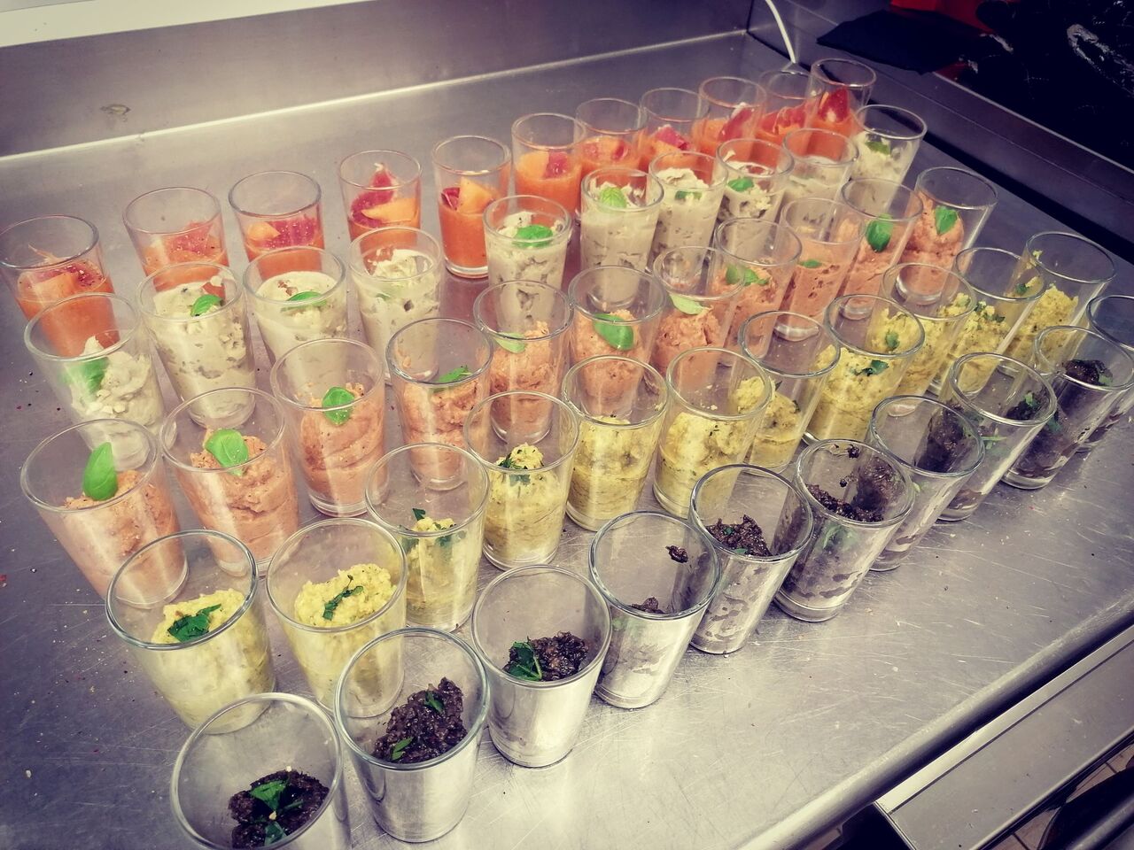 assortiment de verrines