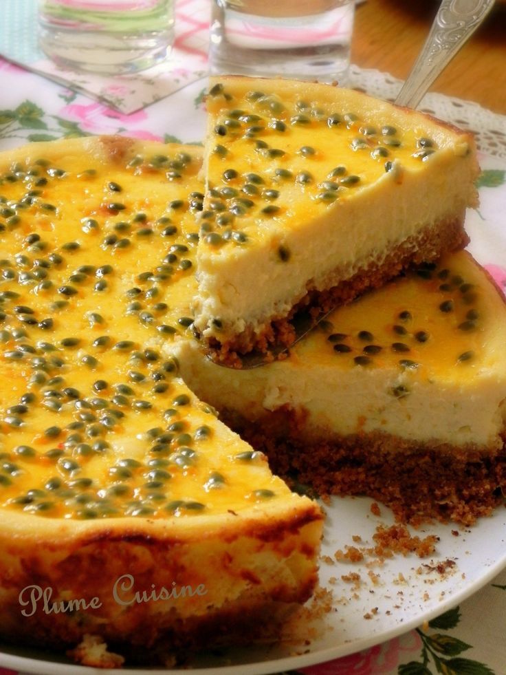 Une des spécialités du Gout'sa sa fameuse Tarte aux fruits de la passion ( recette familiale ) 