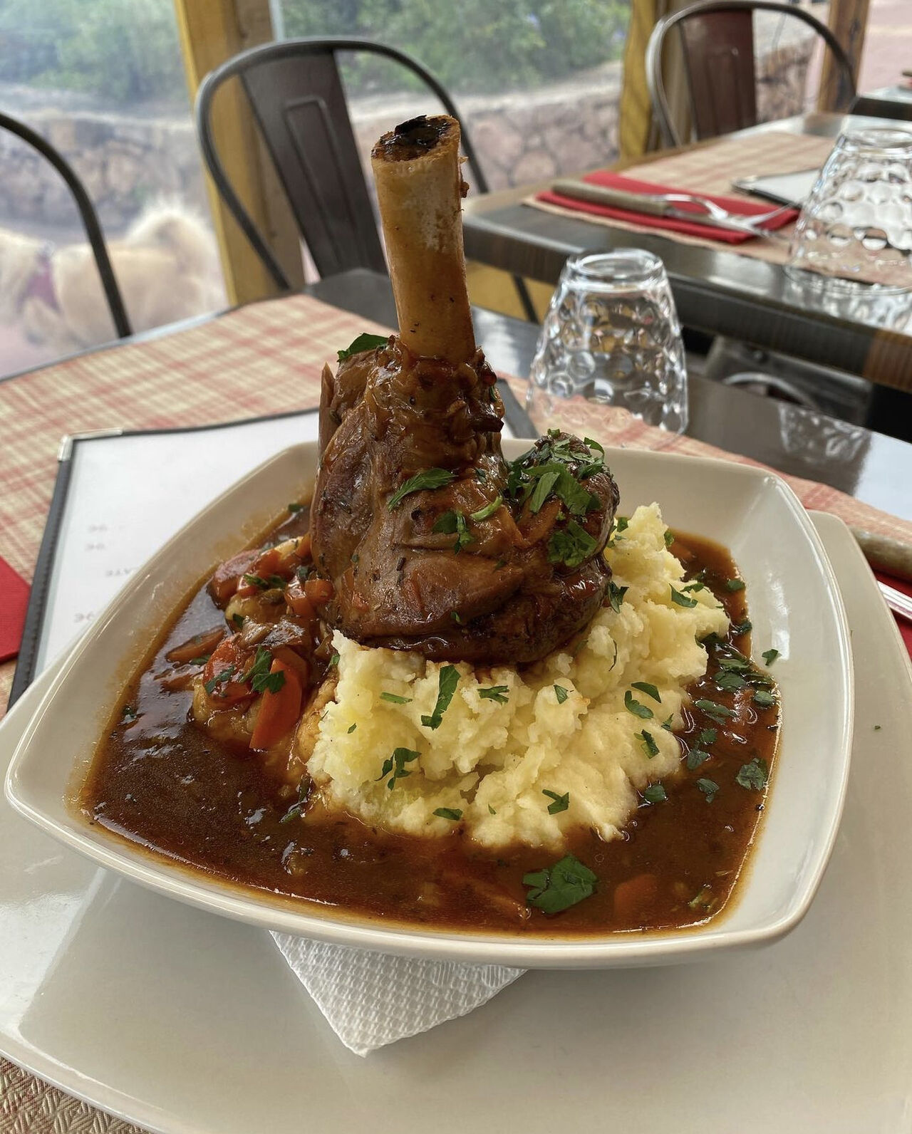 Souris d agneau et purée maison