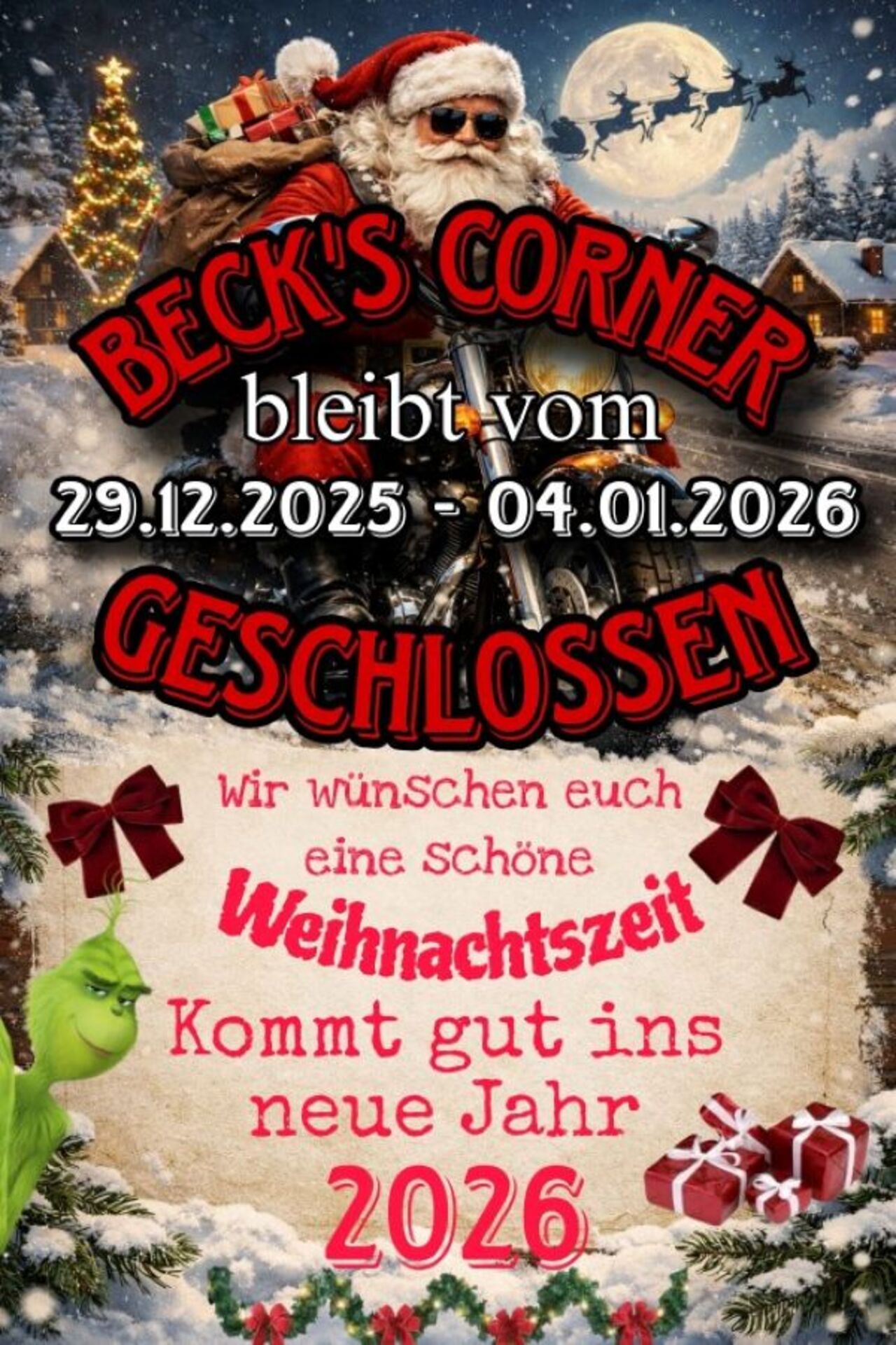 Wir haben geschlossen