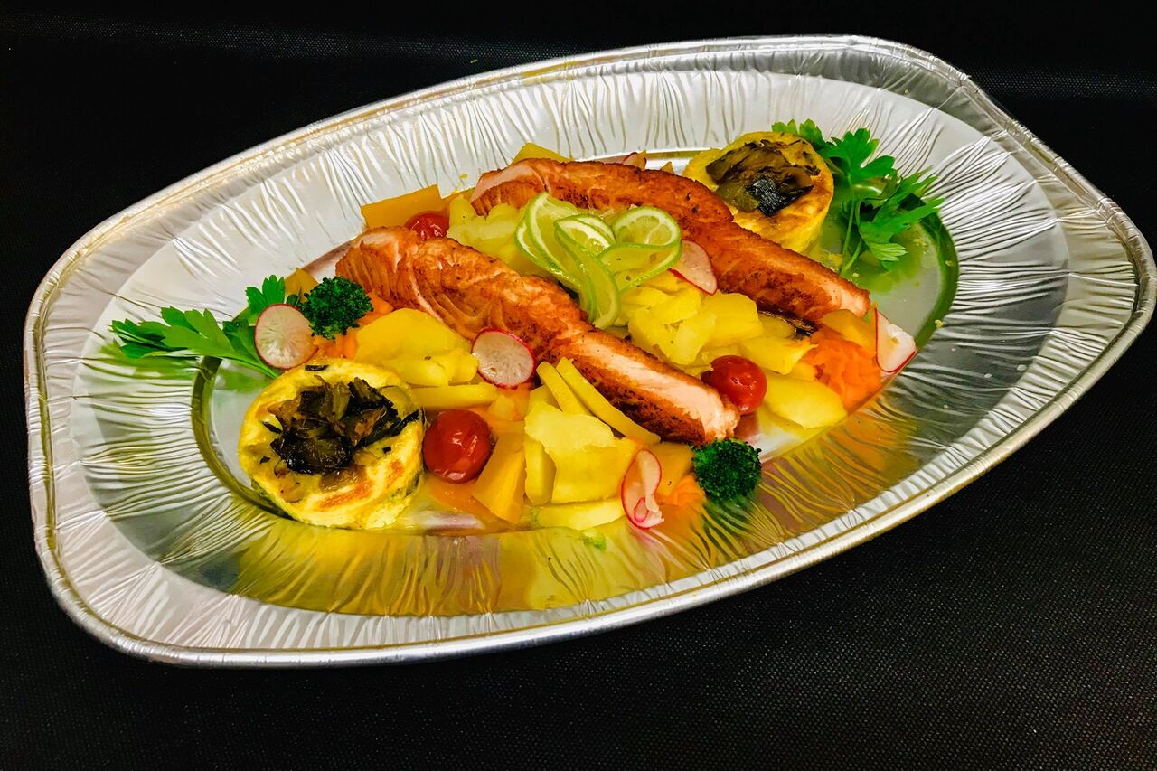 Pavé de saumon grillé au beurre blanc