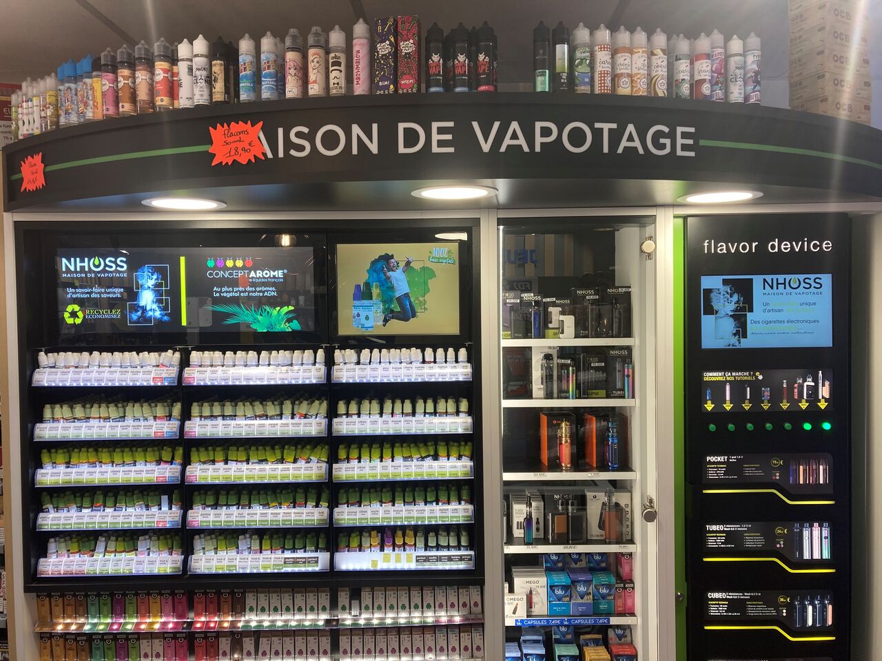 Un large choix de liquide et cigarette électronique !