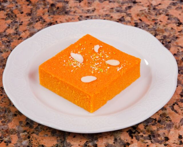 Gâteau de semoule à la carotte