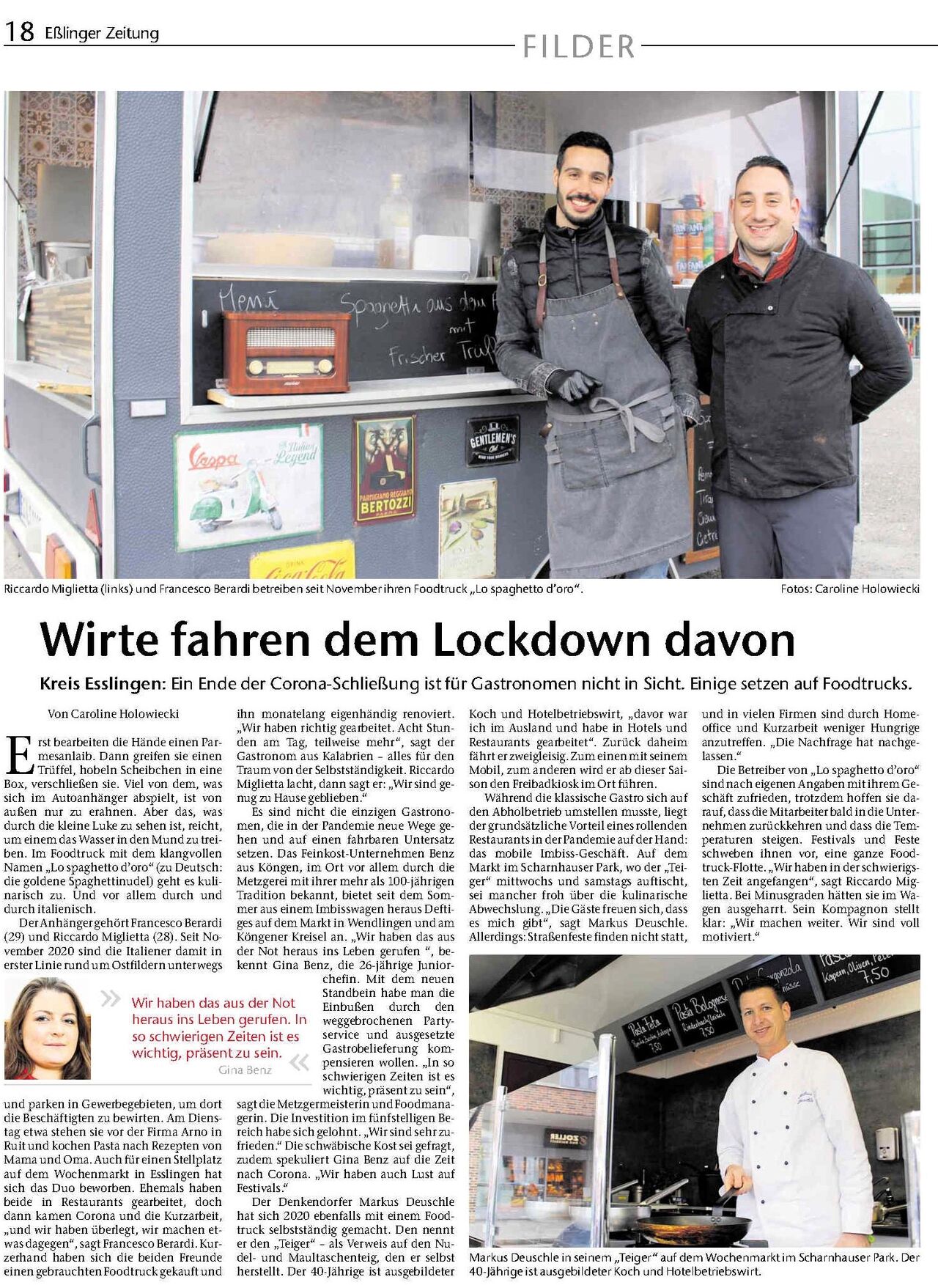 Artikel in der Eßlinger Zeitung 