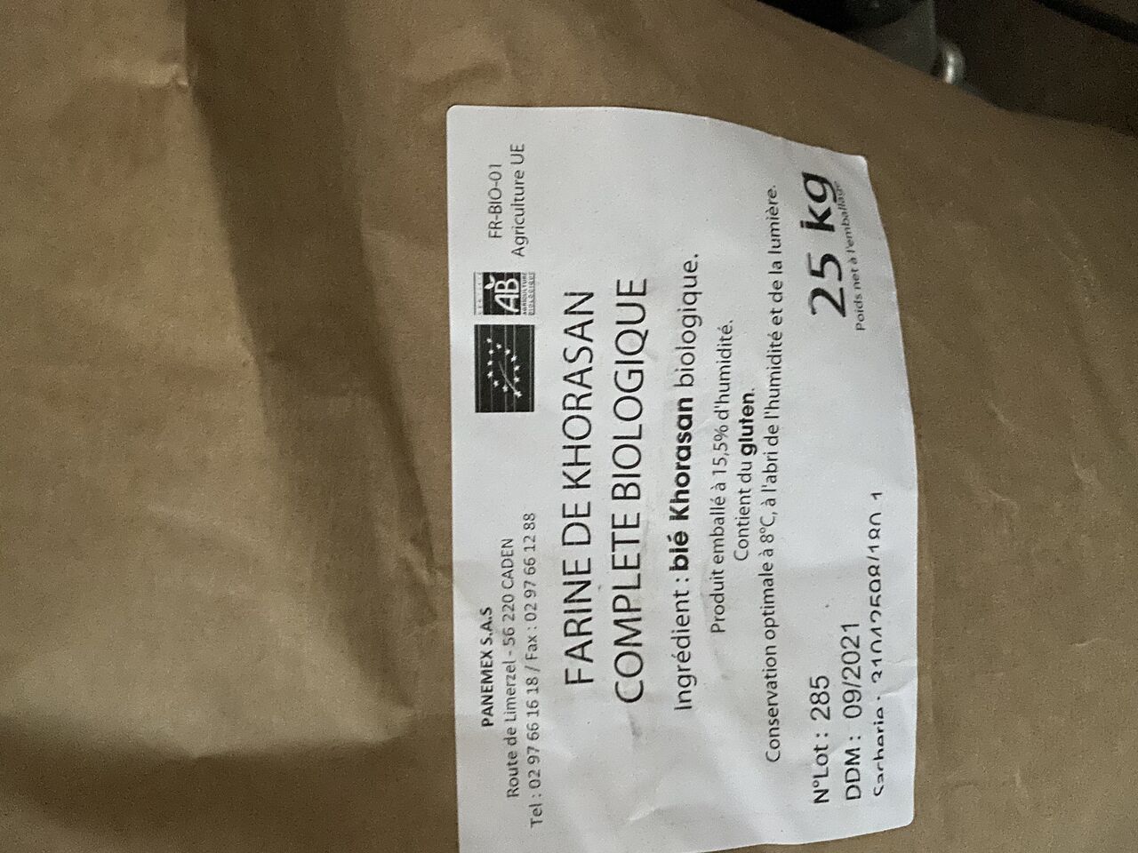 Farine de Khorasan (Kamut) totalement Bio et très pauvre en gluten