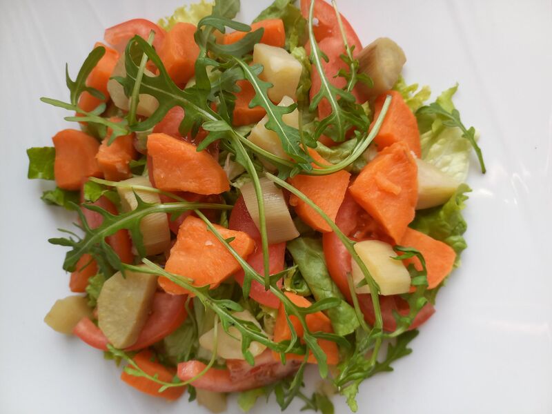 Salade au patate douce 