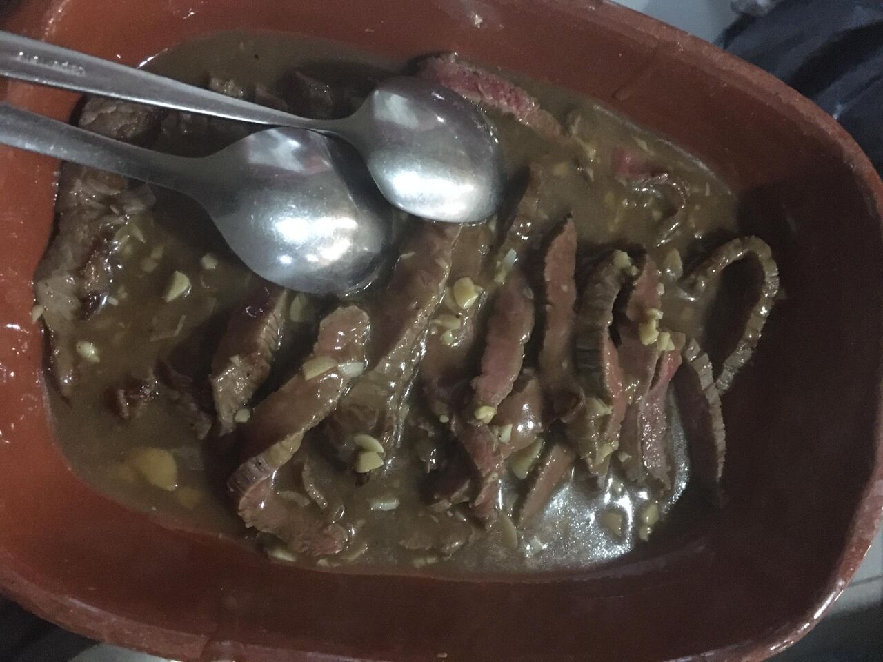 Bife Laminado ao alho