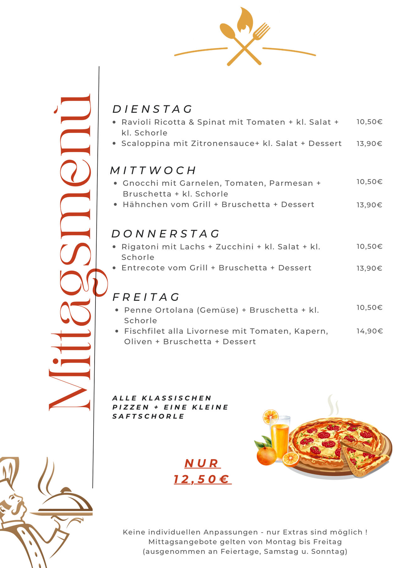 Mittagsmenu