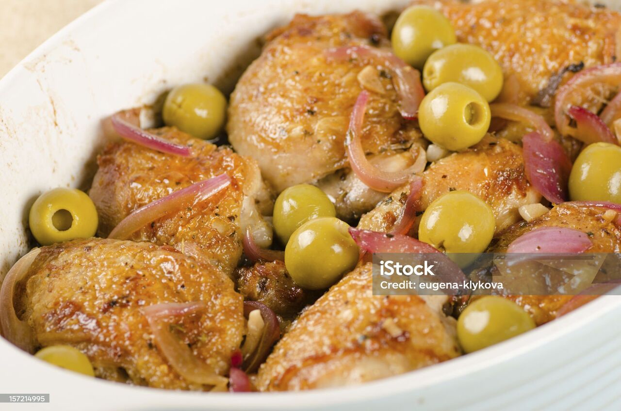 POULET AUX OLIVES