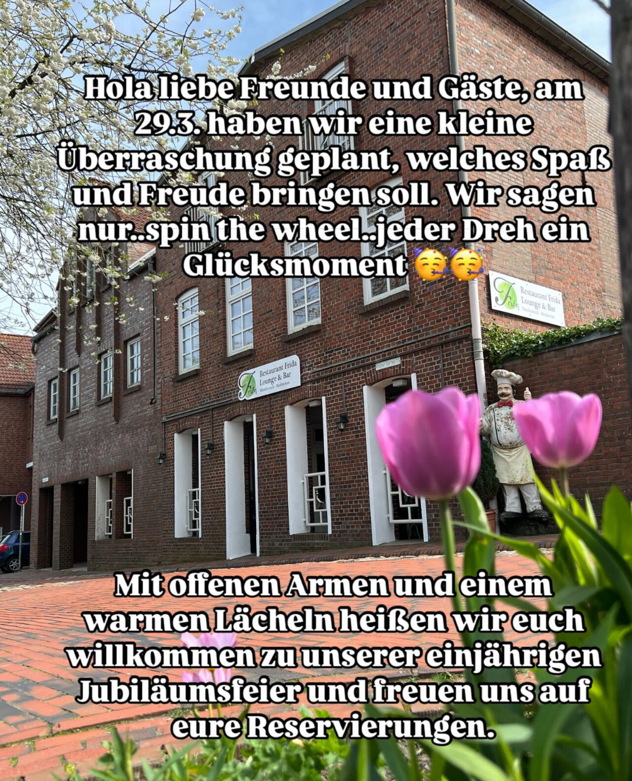 1 Jähriges Jubiläum