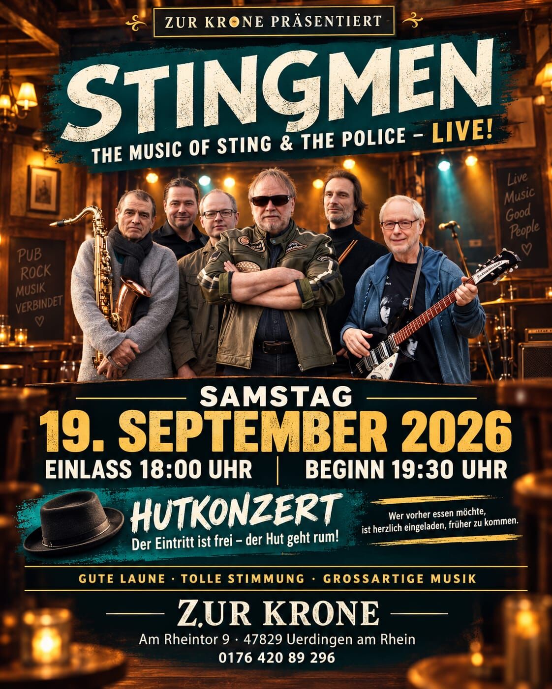 Samstag 19.09.2026 ab 19:30 Uhr