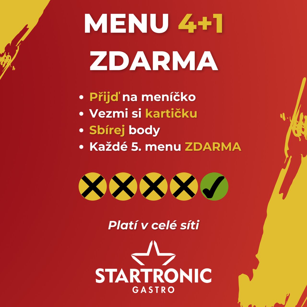 MENU 4+1 ZDARMA 😍