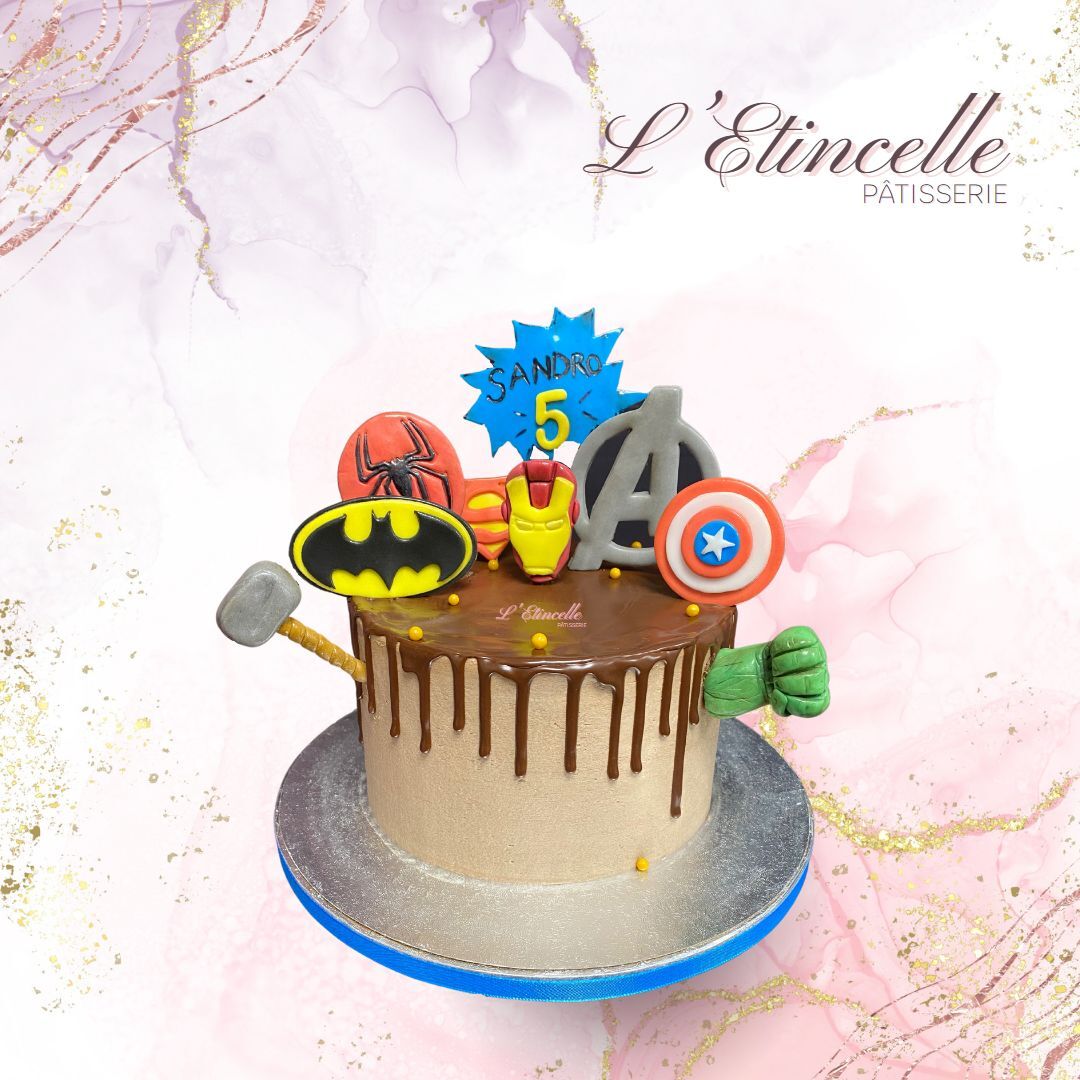 Gâteau Super Héros