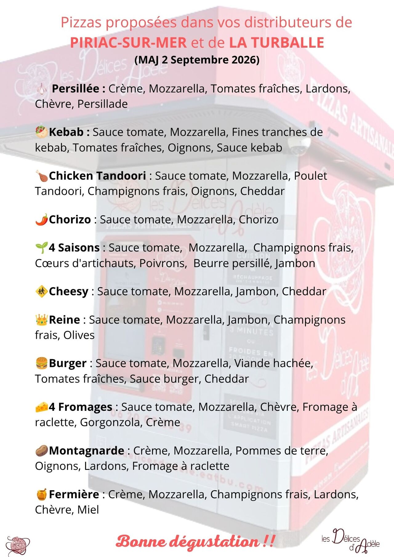 Des pizzas 24h/24, 7 jours/7