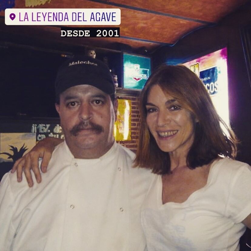 Con la actriz María casal 