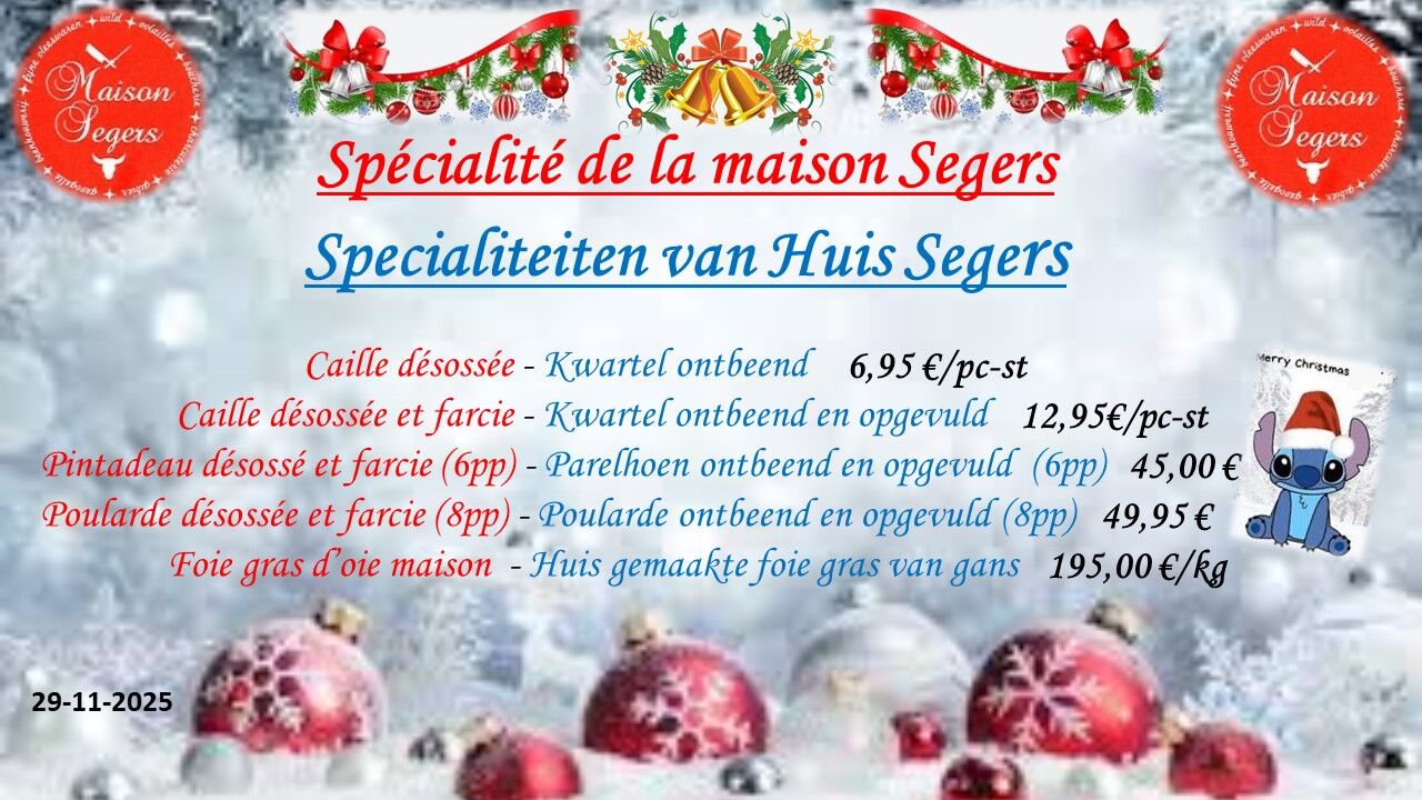 Spécialité Maison Segers