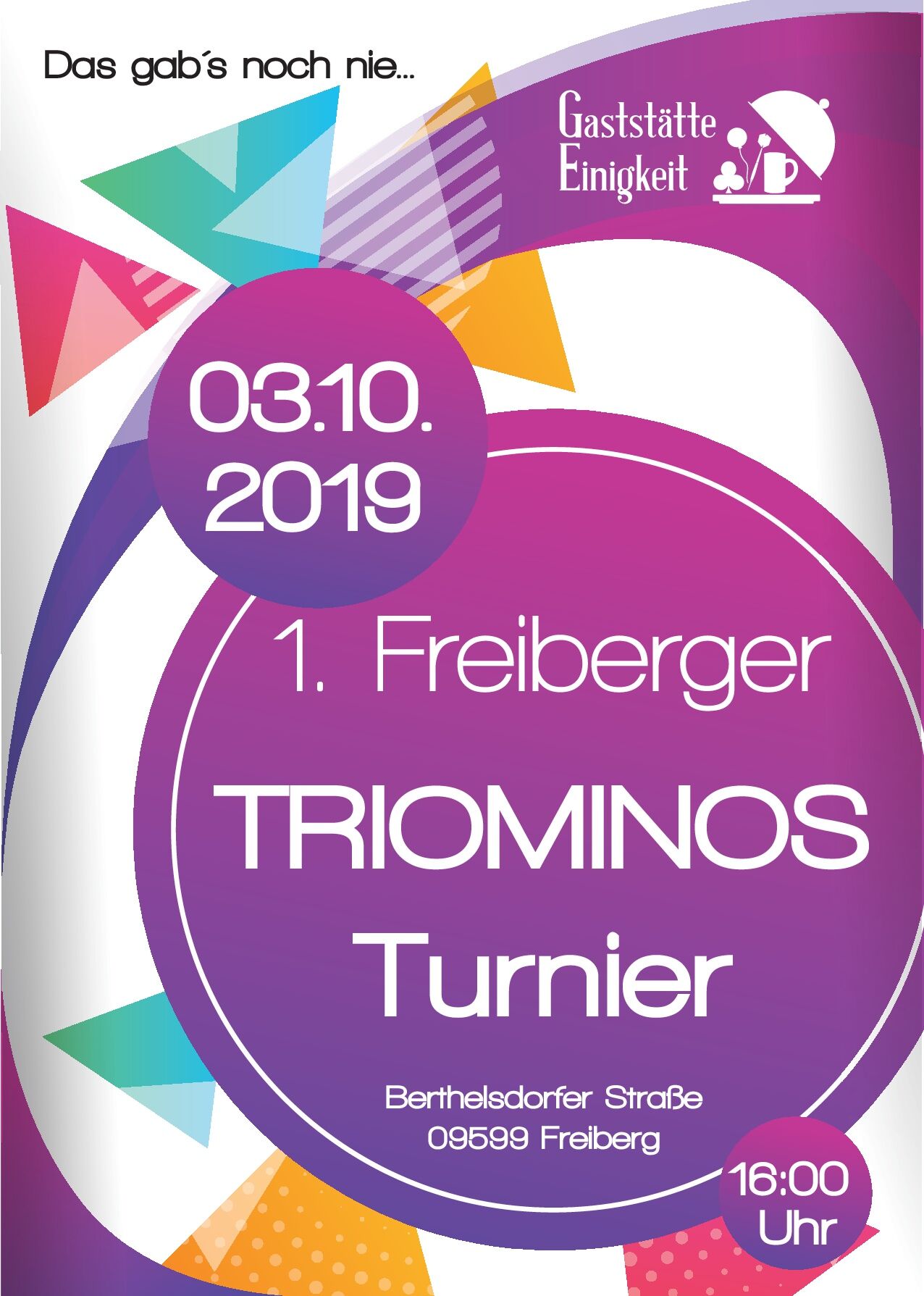 Triominos-Turnier demnächst bei uns in der Gaststätte!