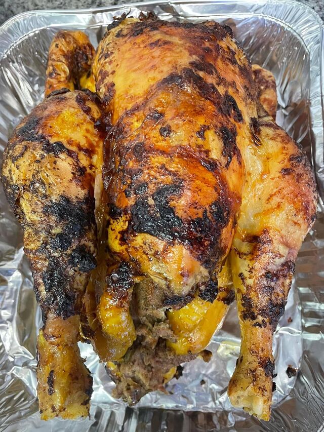 Chapon fermier LABEL ROUGE farci au foie gras 