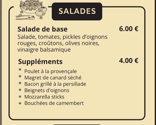 Nos salades