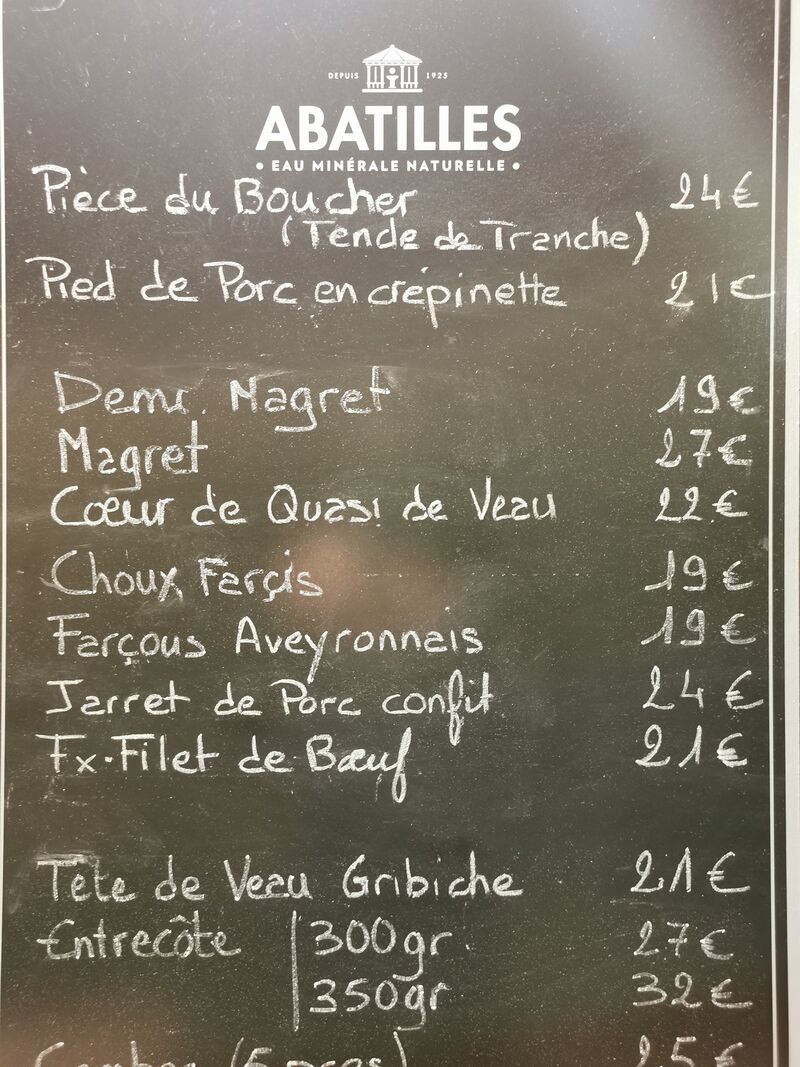 Carte du Marche