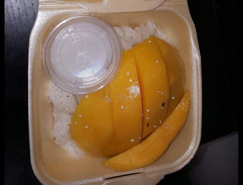 Mangue sticky-rice au lait de coco Sur Cde