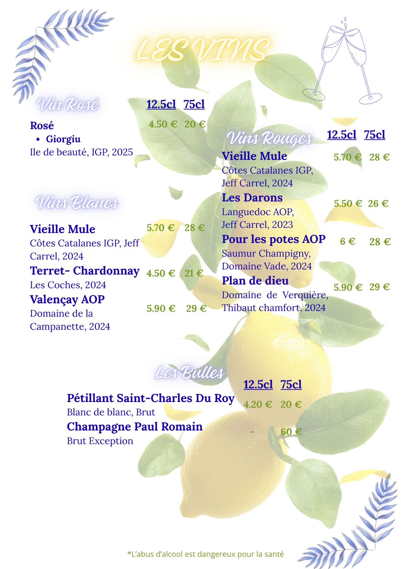 Les vins
