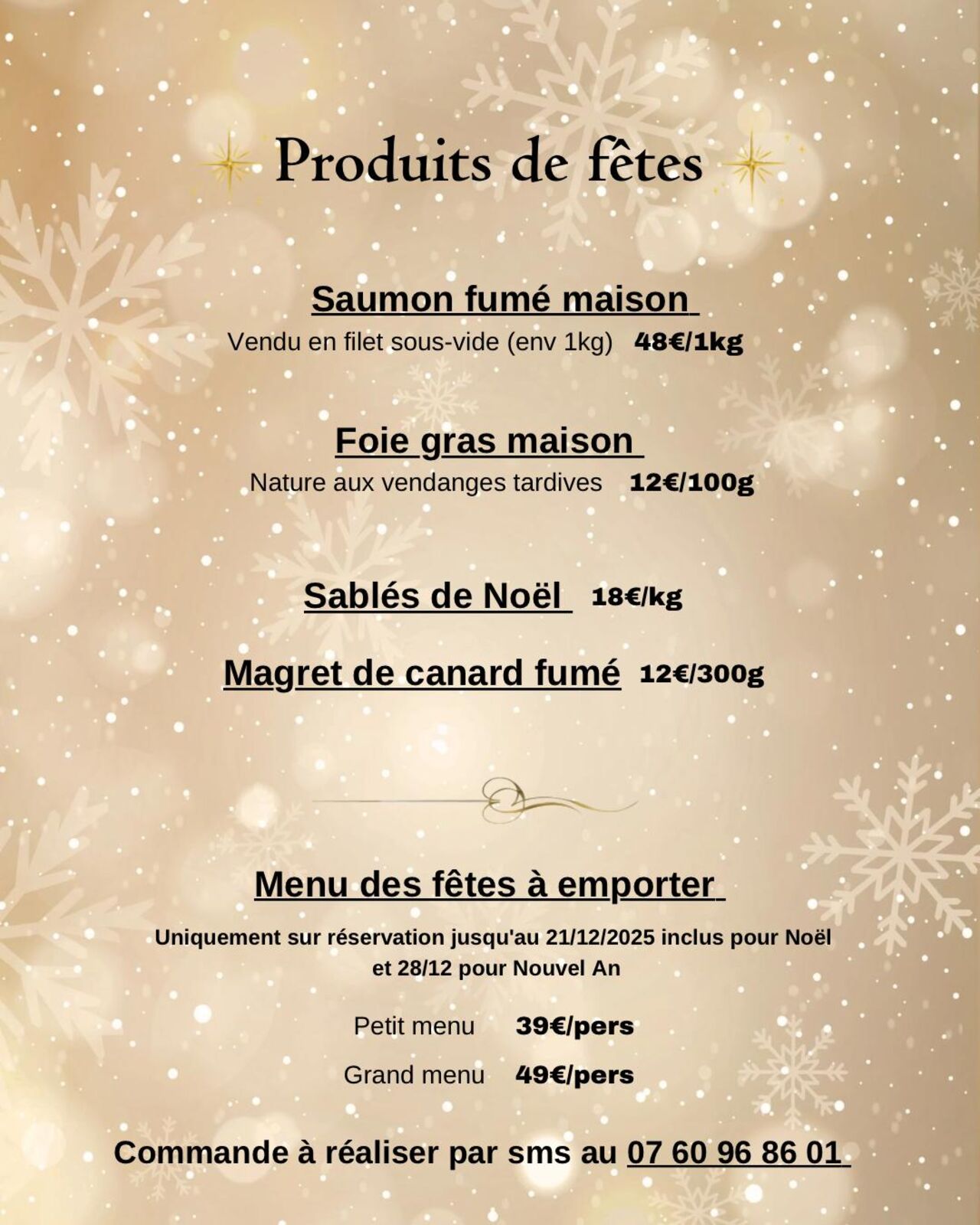 Nos produits maison pour les fêtes