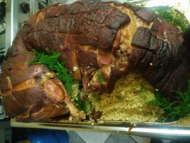 Pieczony peklowany Prosiak