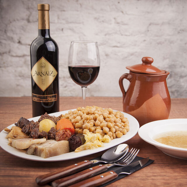 Cocido Madrileño Completo. Ración individual