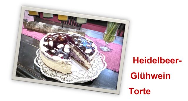 Heidelbeer-Glühwein Torte