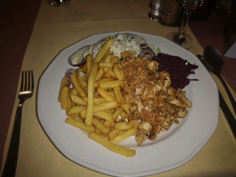 Gyros tál csirkemellből