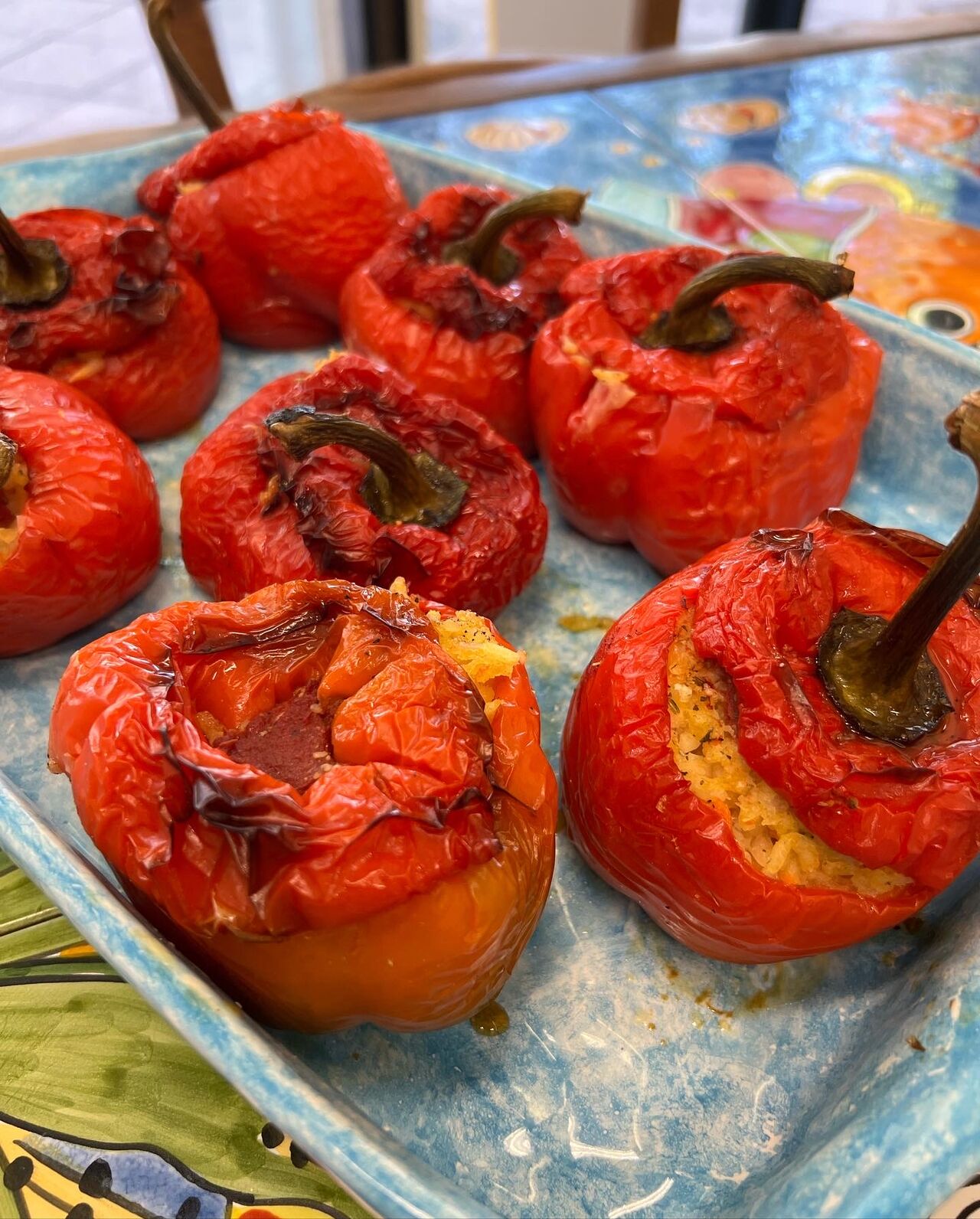 Des poivrons farcis (viande ou veggie)