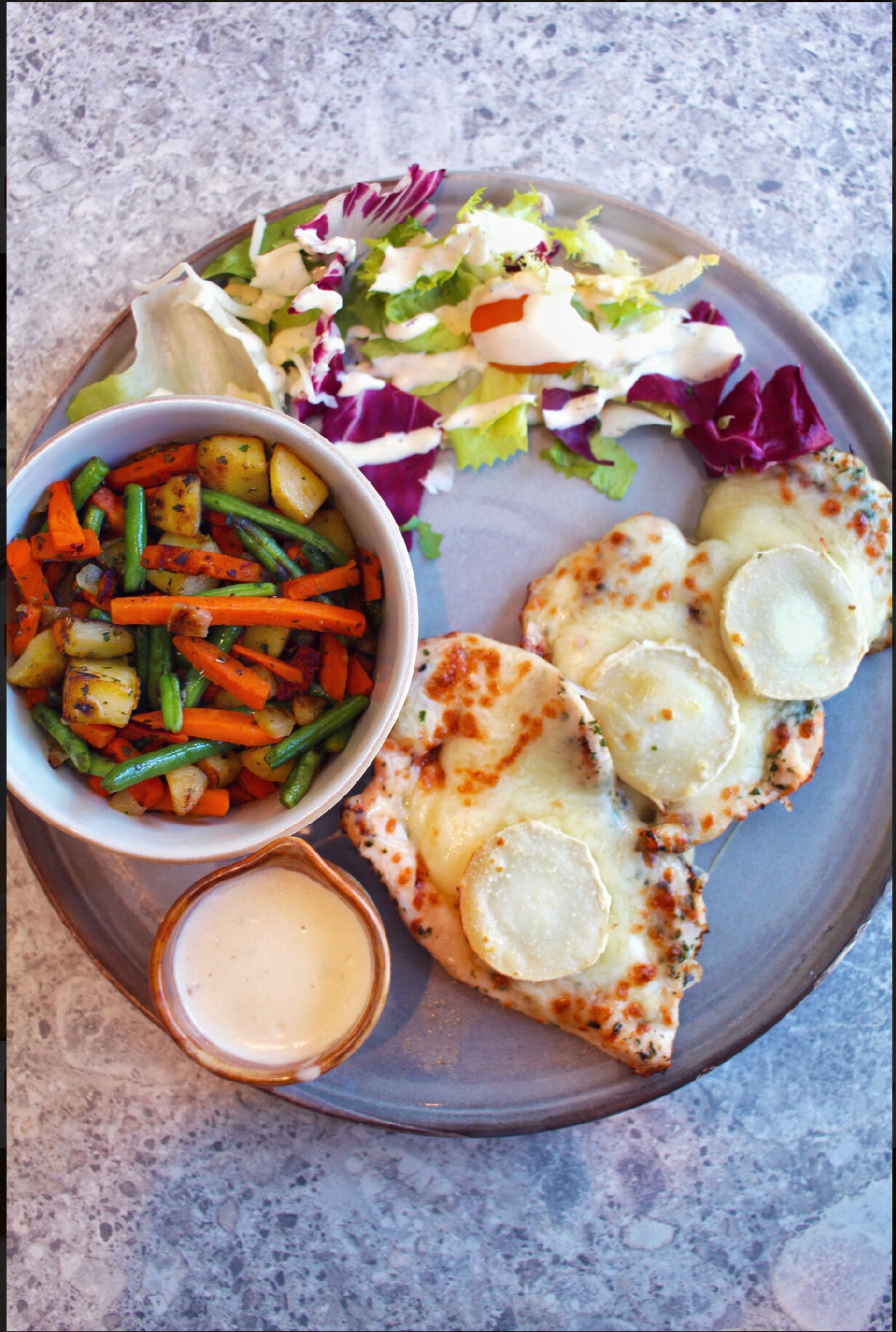 Escalope de poulet fromagère